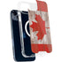 Canadian Flag Dark Wood iPhone 14 Plus MagSafe Case